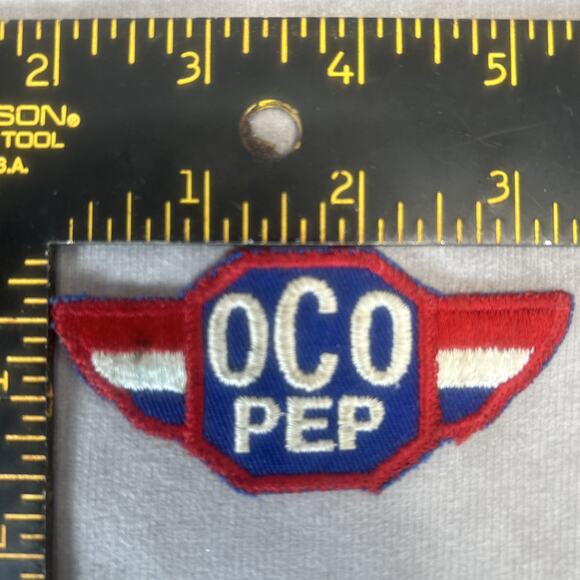 HTF Vintage Owens Oil/OCO PEP Gas Station Iron On Patch Old Americana - Picture 3 of 3